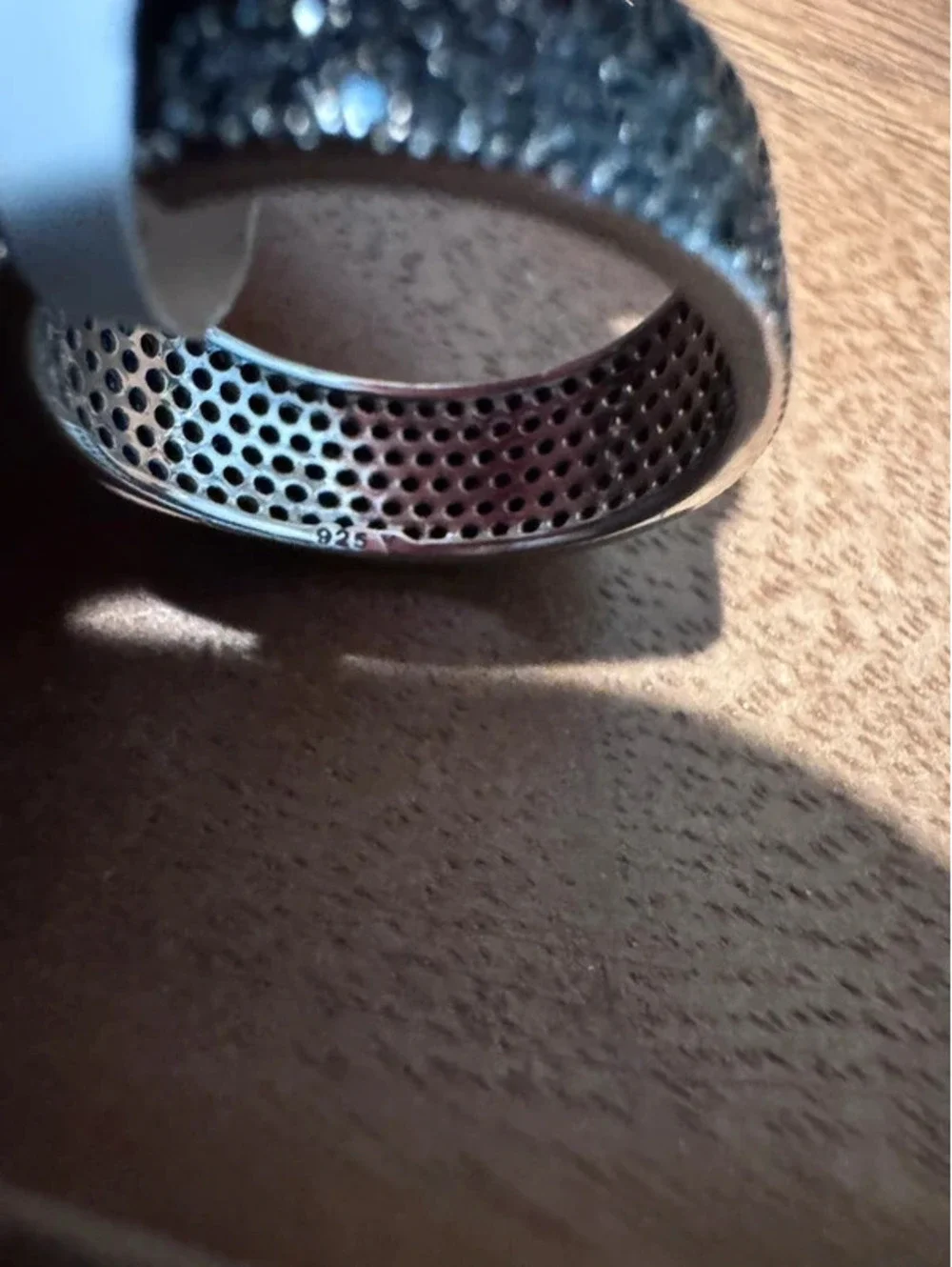 925 pavé band, size 9